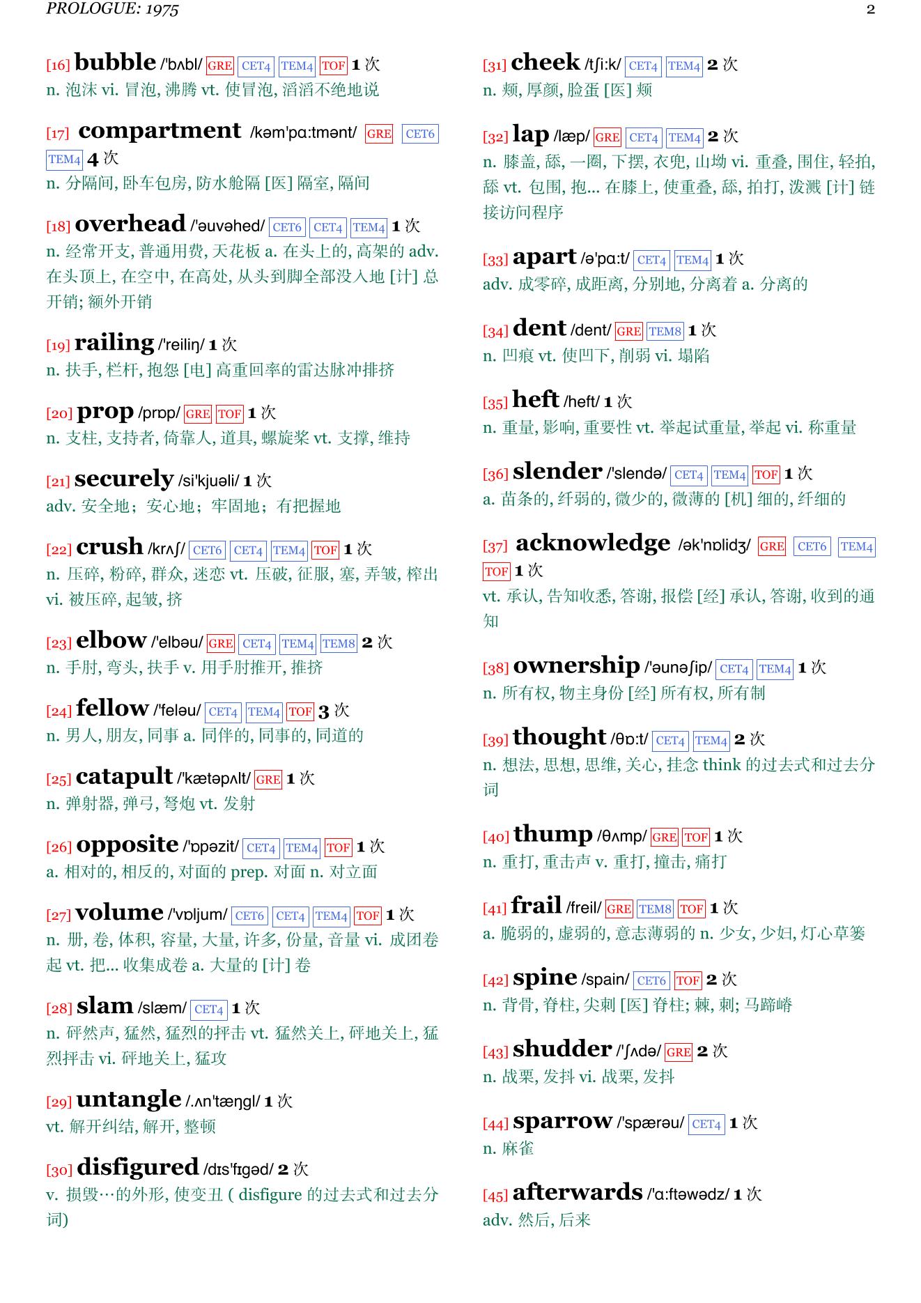 A Fine Balance章节单词统计