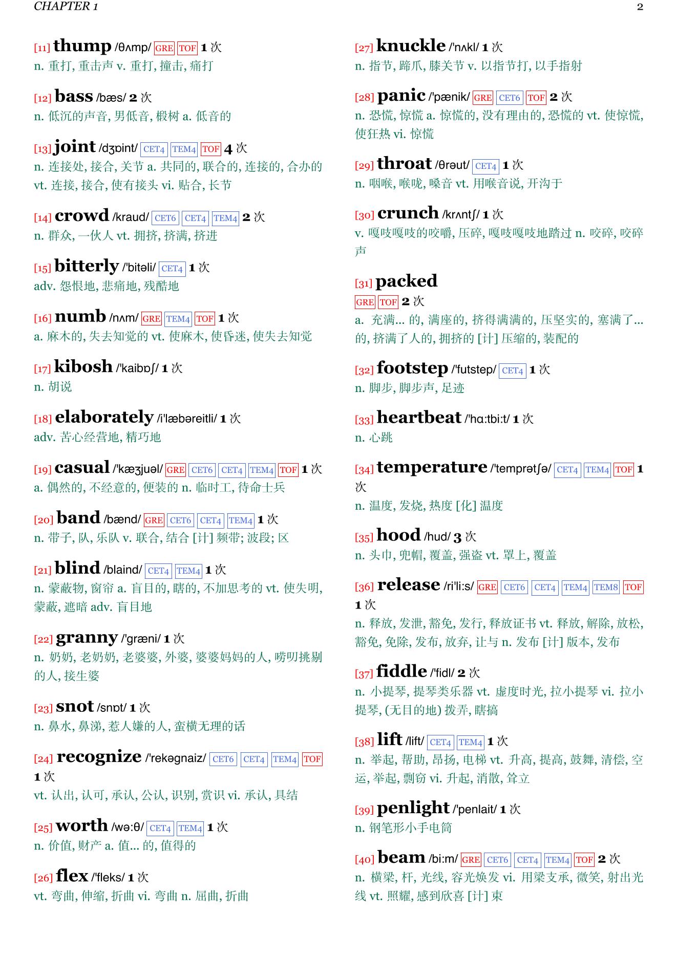 Blaze章节单词统计