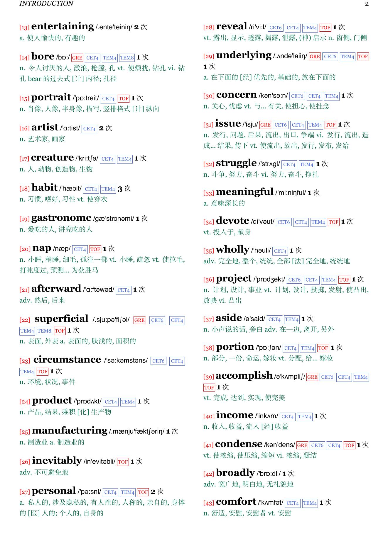 Daily Rituals: How Artists Work章节单词统计