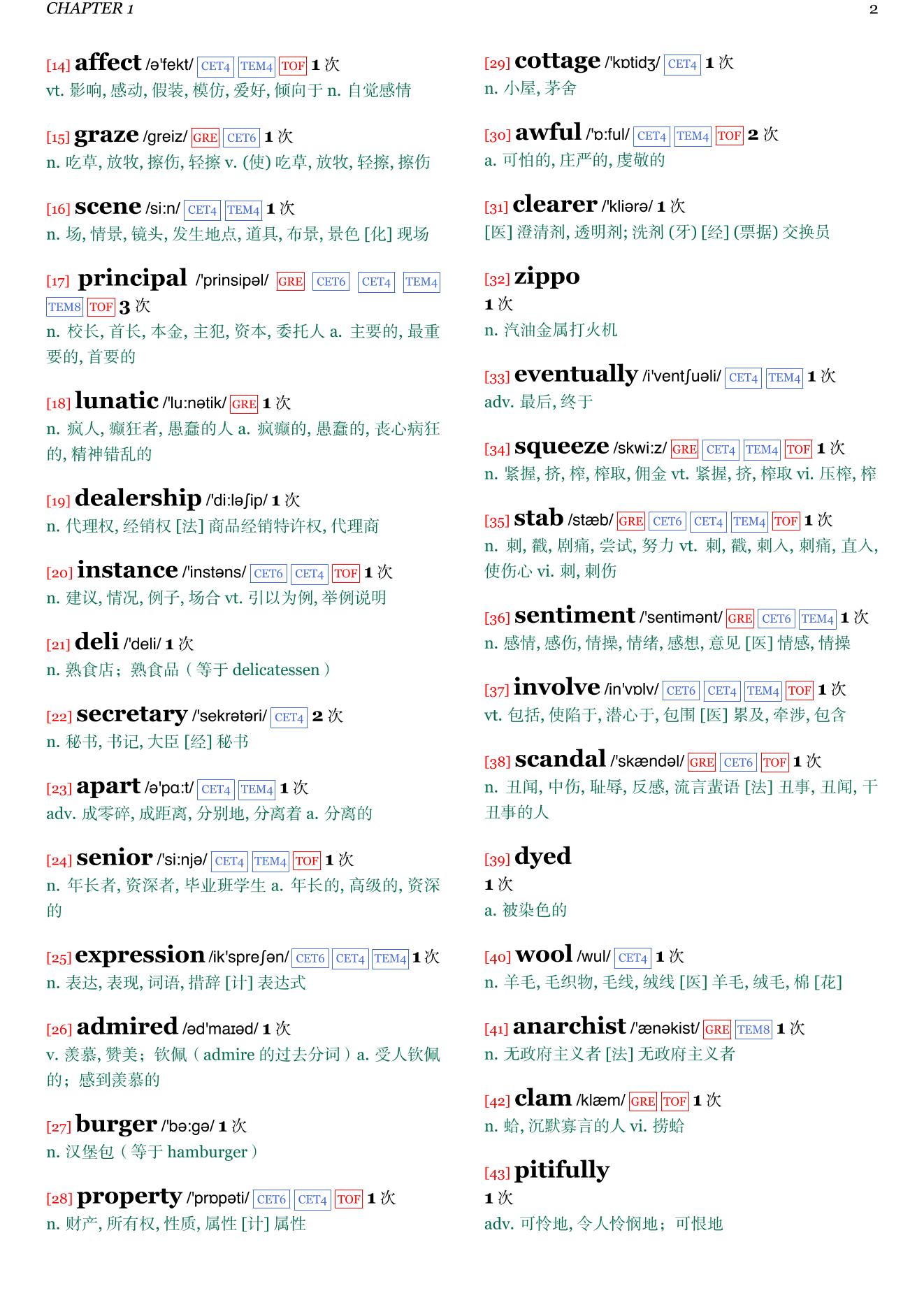 How to Set A Fire And Why章节单词统计