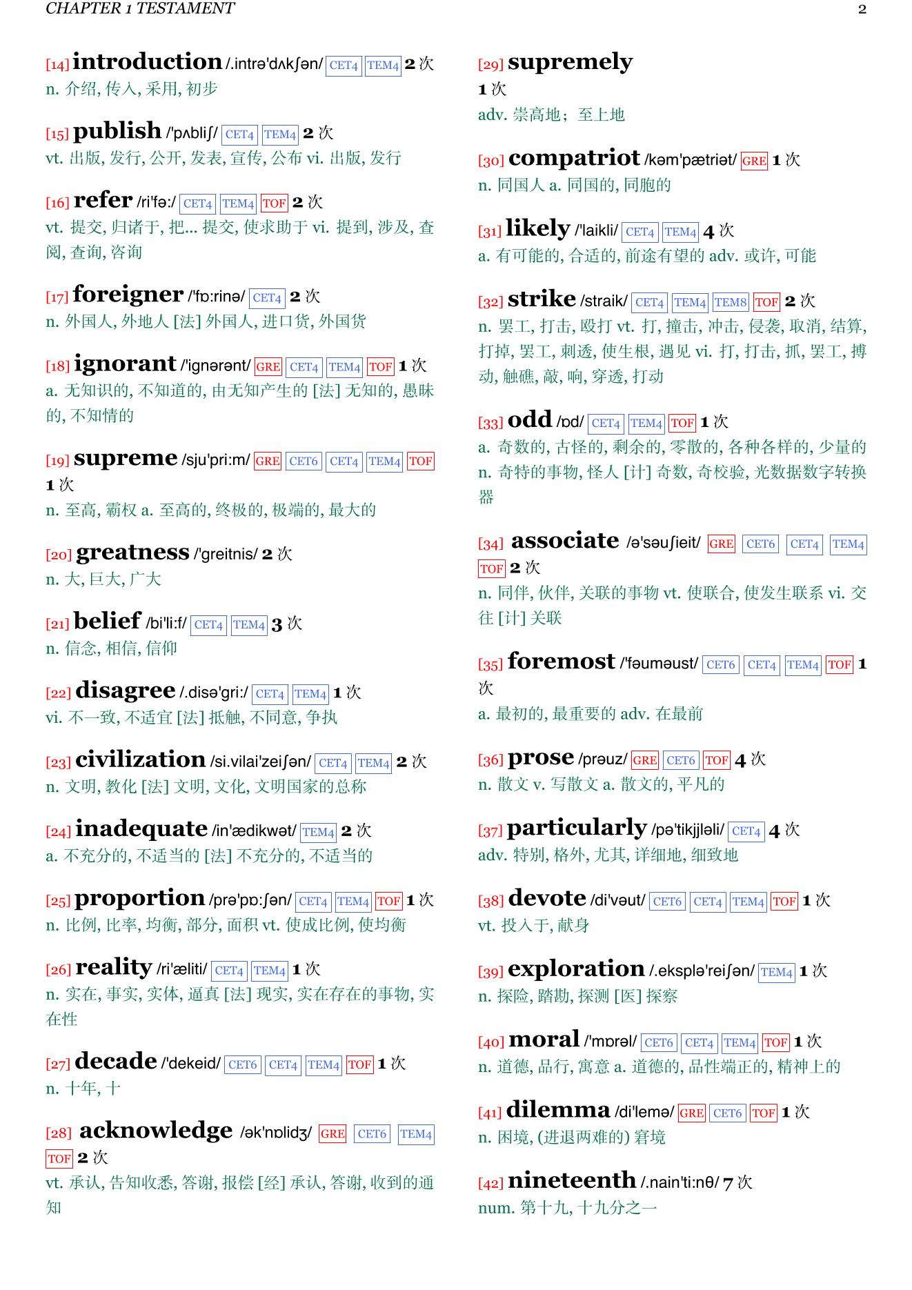 Russian Literature: A Very Short Introduction章节单词统计