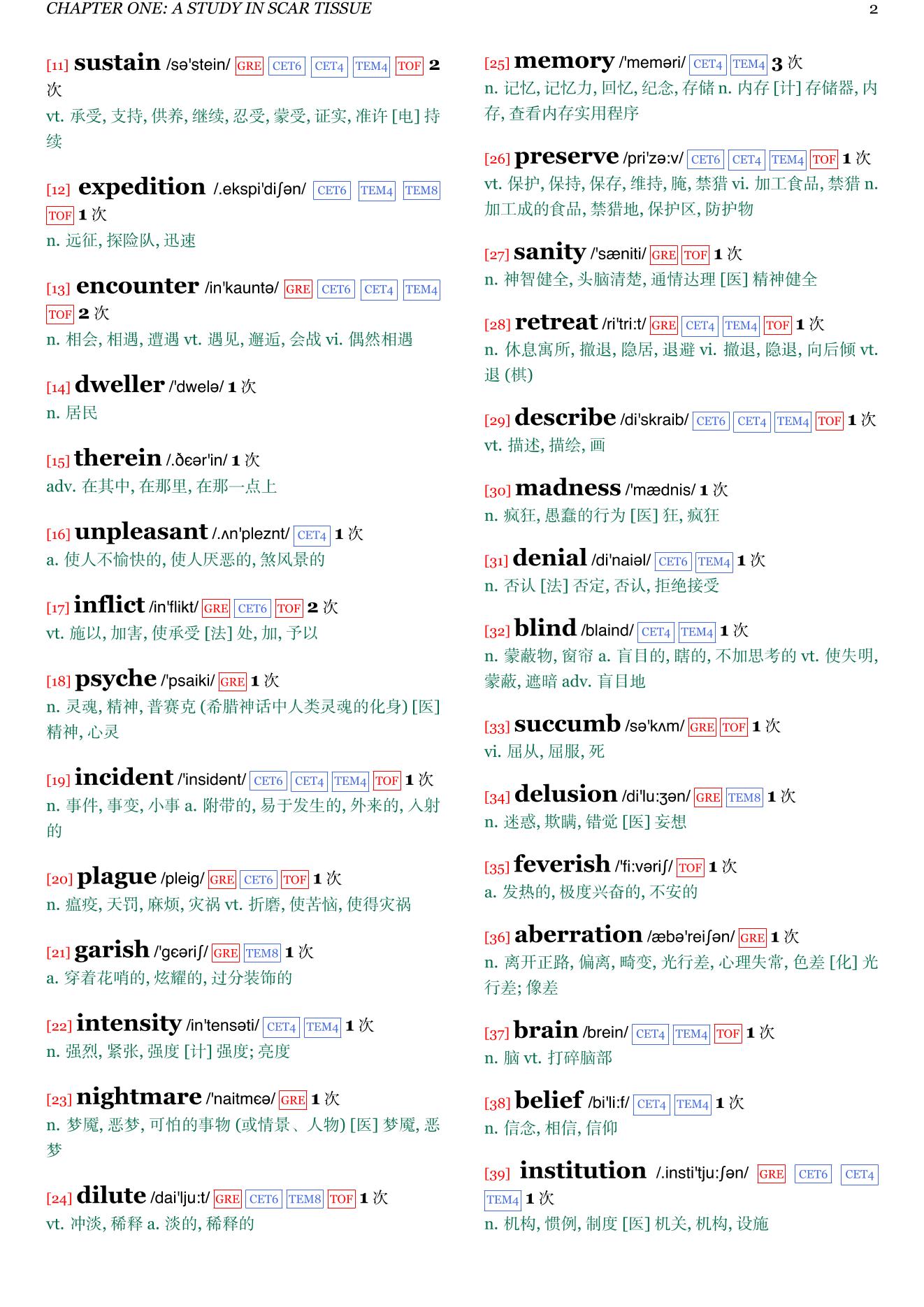 Sherlock Holmes and the Shadwell Shadows章节单词统计