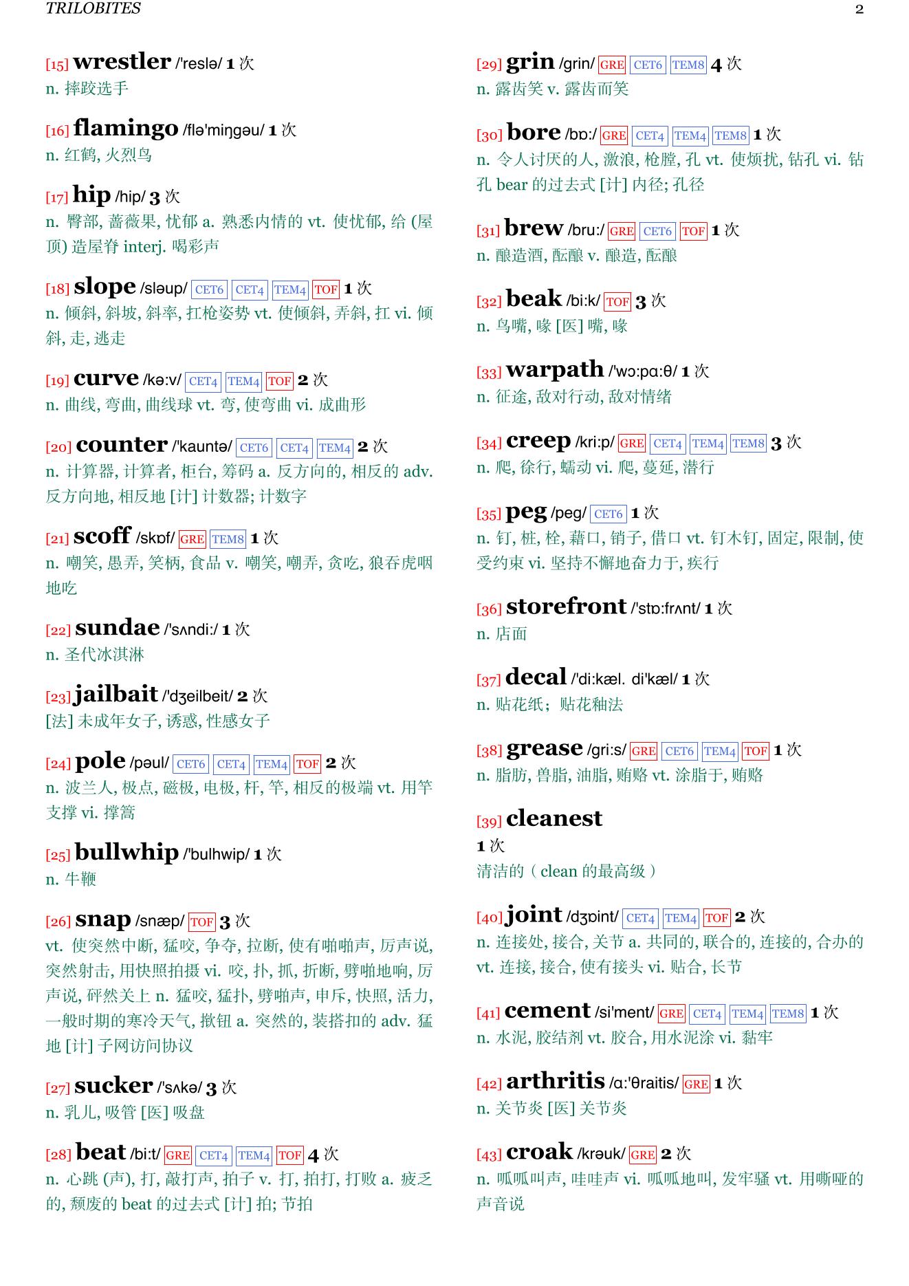 The Stories of Breece D’J Pancake章节单词统计