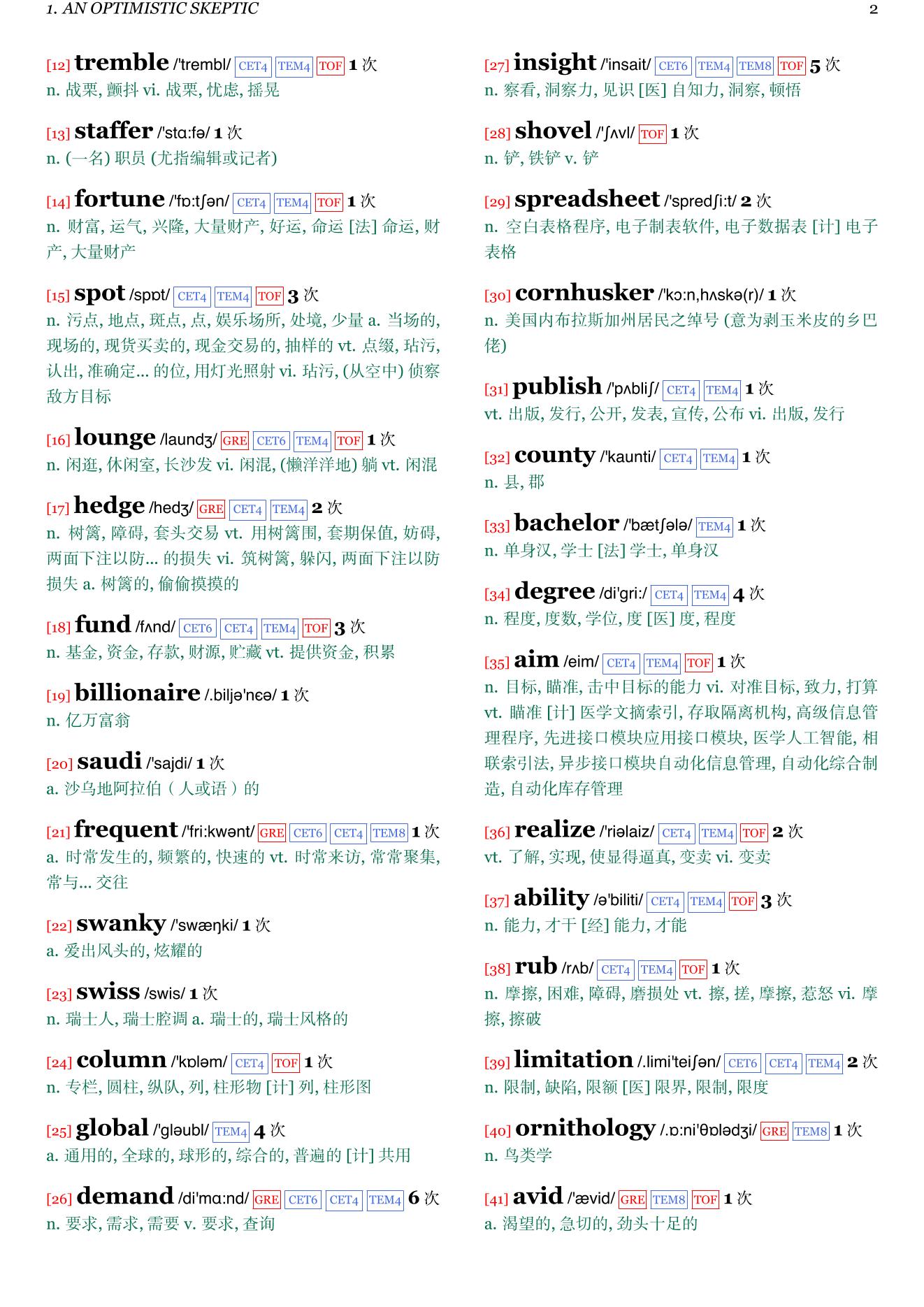 Superforecasting: The Art and Science of Prediction章节单词统计