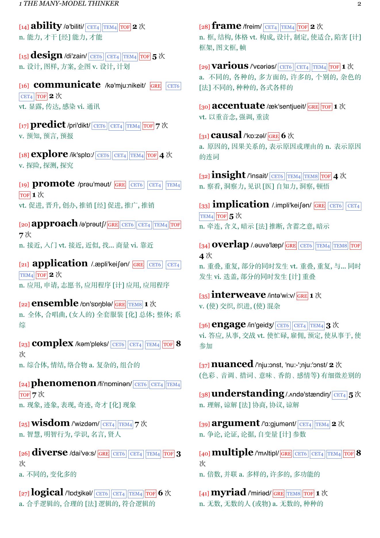 The Model Thinker: What You Need to Know to Make Data Work for You章节单词统计